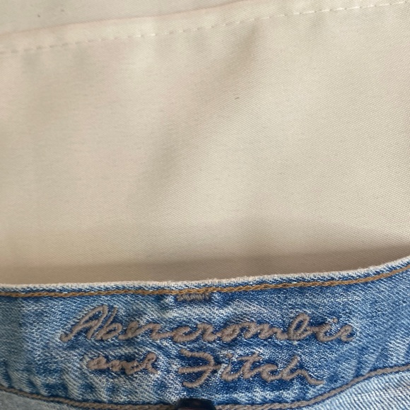 Abercrombie Blue Distressed Skinny Jeans - Picture 9 of 14